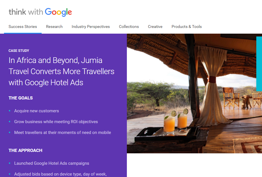 Google study Jumia Travel